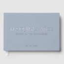 Search for elegant guest books Dusty blue