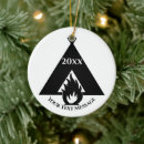Search for camping tent christmas tree decorations Campfire