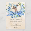 Search for deer 1st birthday invitations Floral
