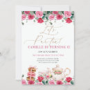 Search for floral tea party invitations Pink and gold