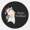 Search for unicorn christmas stickers Xmas