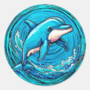 Search for swim with dolphins stickers Fish