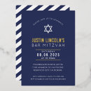 Search for navy blue bar bat mitzvah invitations Jewish