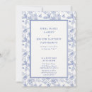 Search for royal blue floral wedding invitations Vintage