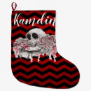 Search for goth christmas stockings Skull