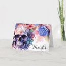 Search for skull thank you cards Watercolor