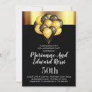 Search for gold and black 50th anniversary invitations Chic