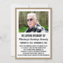 Search for rustic memorial service invitations Death