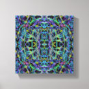 Search for psychedelic canvas prints Blue