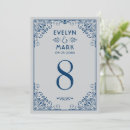 Search for navy blue silver wedding table cards Elegant