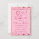 Search for polka dot bridal shower invitations Pink