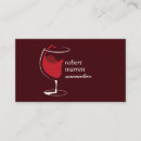 Search for wine glass business cards Sommelier