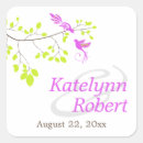 Search for green tree wedding stickers Simple