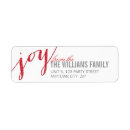 Search for red chevron return address labels Simple