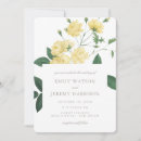 Search for yellow flower wedding invitations Leaves