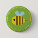 Search for cute bee badges Whimsical