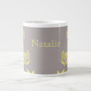 Search for yellow and grey mugs Girly