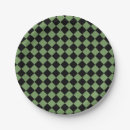 Search for black and green checkered plates Abstract