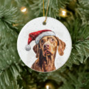 Search for vizsla christmas tree decorations Cute