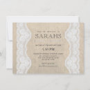 Search for burlap lace bridal shower invitations Girly