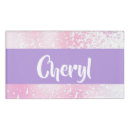 Search for purple name tags Glitter
