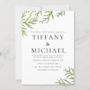 Search for green leaf wedding invitations Simple