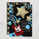 Search for rock star party invitations Guitar