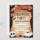 Search for typography halloween invitations Black and orange