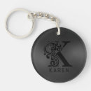 Search for letter k key rings Black