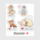 Search for wild fox stickers Cute animals