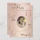 Search for rose quinceanera invitations Rose gold glitter