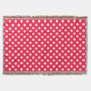 Search for red polka dot blankets White