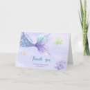 Search for mermaid thank you cards Watercolor