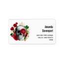 Search for black white and red return address labels Floral