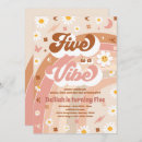 Search for five is a vibe birthday invitations Hippie birthday party