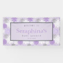 Search for purple and silver banners Glitter