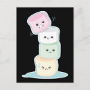 Search for marshmallows postcards Kawaii
