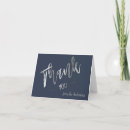 Search for navy silver thank you cards Minimalist