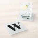 Search for black and white monogram coasters Monogrammed