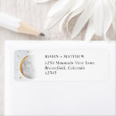 Search for silver star return address labels Watercolor