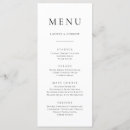 Search for rustic wedding menus Black and white