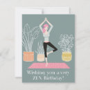 Search for zen birthday cards Yoga