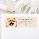 Search for pomeranian return address labels Watercolor