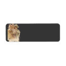 Search for victorian style return address labels Black