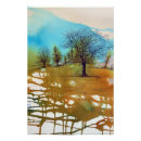 Search for abstract tree posters Watercolor