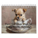 Search for canine calendars Pug