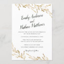 Search for fine art wedding invitations Gold