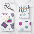 Search for purple christmas wrapping paper Polka dots