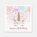Search for unicorn napkins Unicorn first birthday