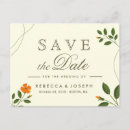 Search for spring save the date postcards Eucalyptus